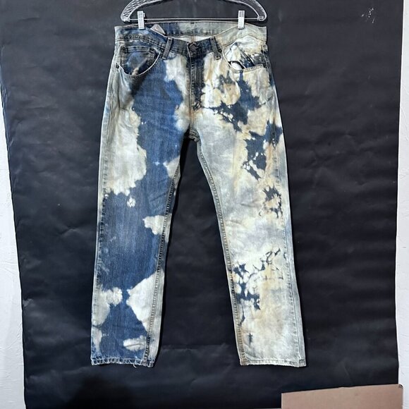 Levis 559 Jeans Acid Wash Denim 34x32 Bleached - Picture 7 of 7